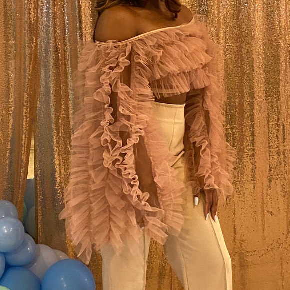 Kourageous Tulle Ruffle Top - Picture 4 of 4